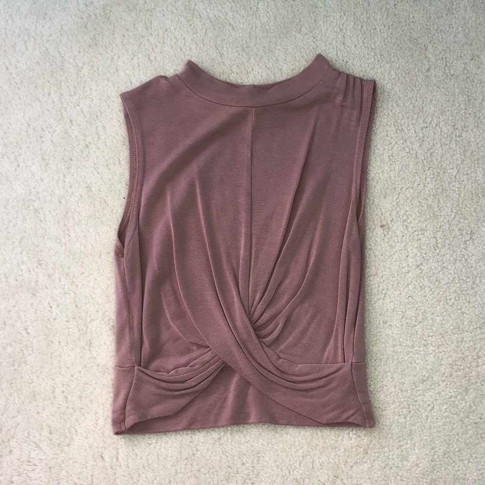 Topshop crop top Size 4. Mauve/ pink color.